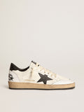 Ball Star da donna in nappa con stella nera e linguetta nera sul tallone