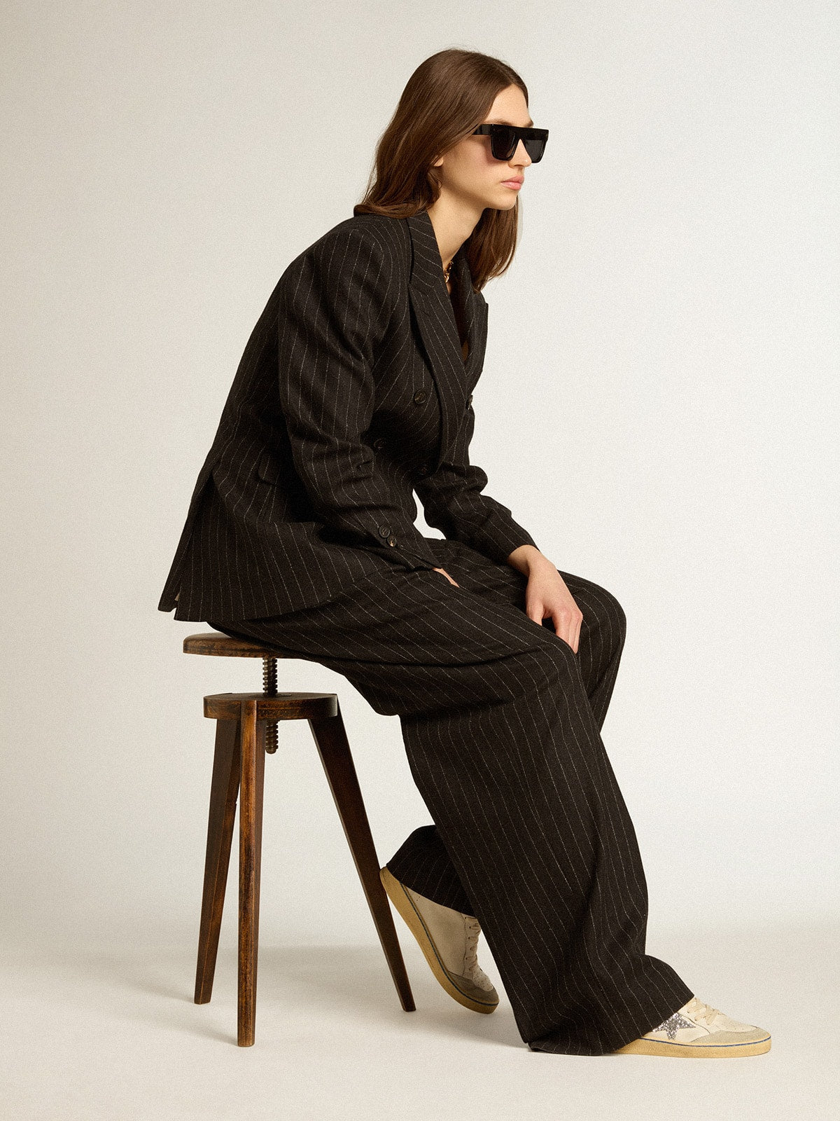 Ball Star LTD con stella glitterata e linguetta in pelle scamosciata rosa sul tallone