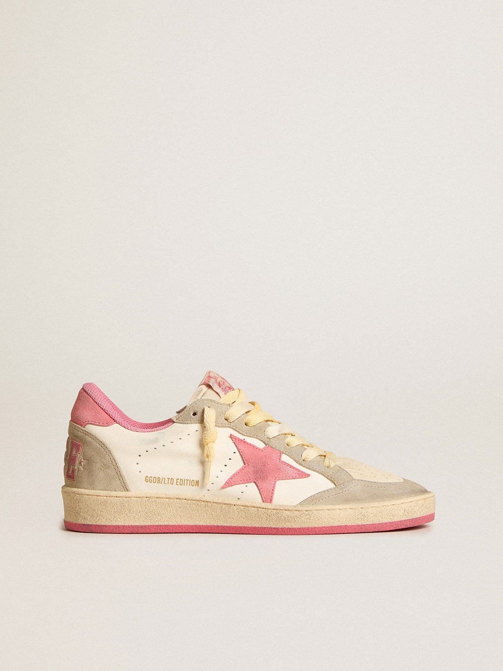 Ball Star LTD da donna in nappa con stella in suede rosa e inserti tortora