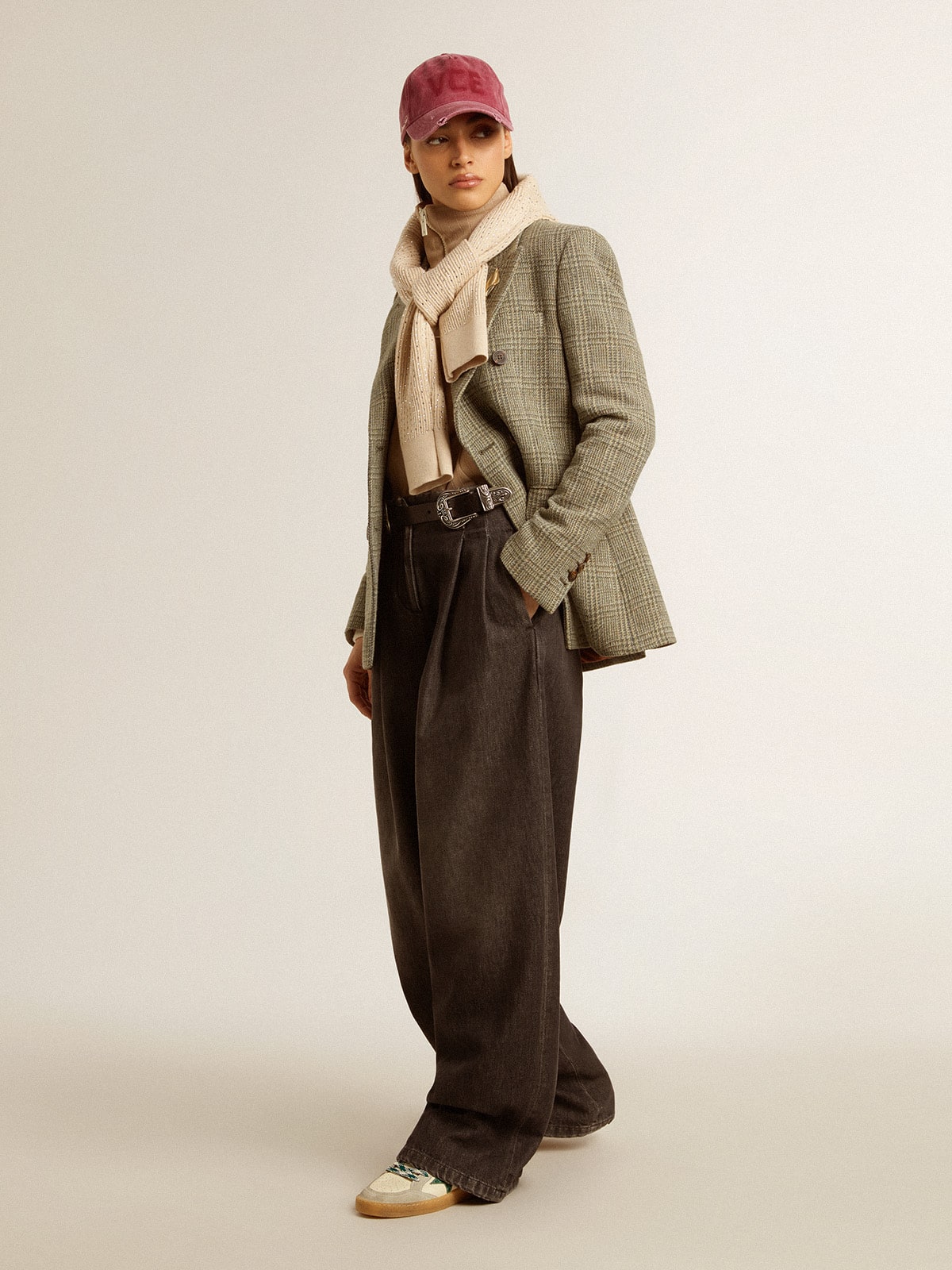 Ball Star LTD da donna in nappa con stella in pelle stampa coccodrillo verde