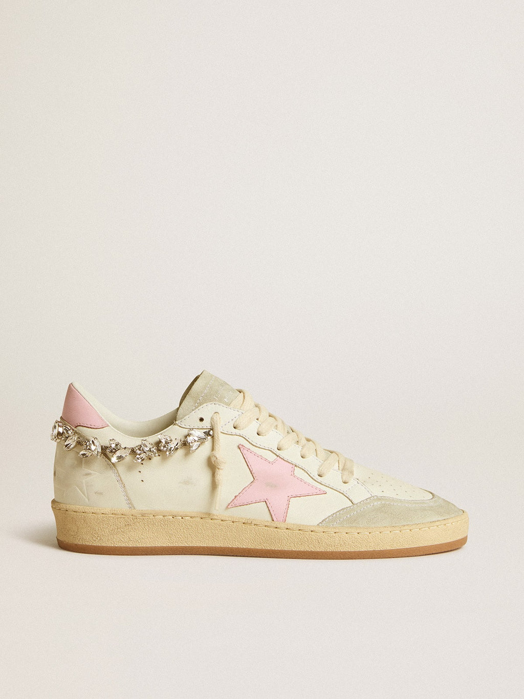Ball Star LTD da donna con stella in pelle rosa e decorazione in cristallo