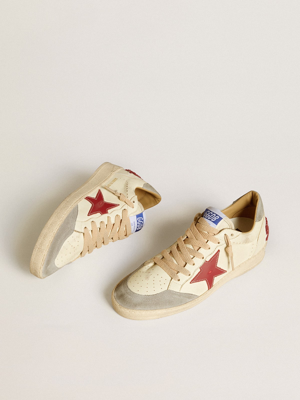 Ball Star LTD in nappa con stella in pelle e linguetta in suede argentata sul tallone