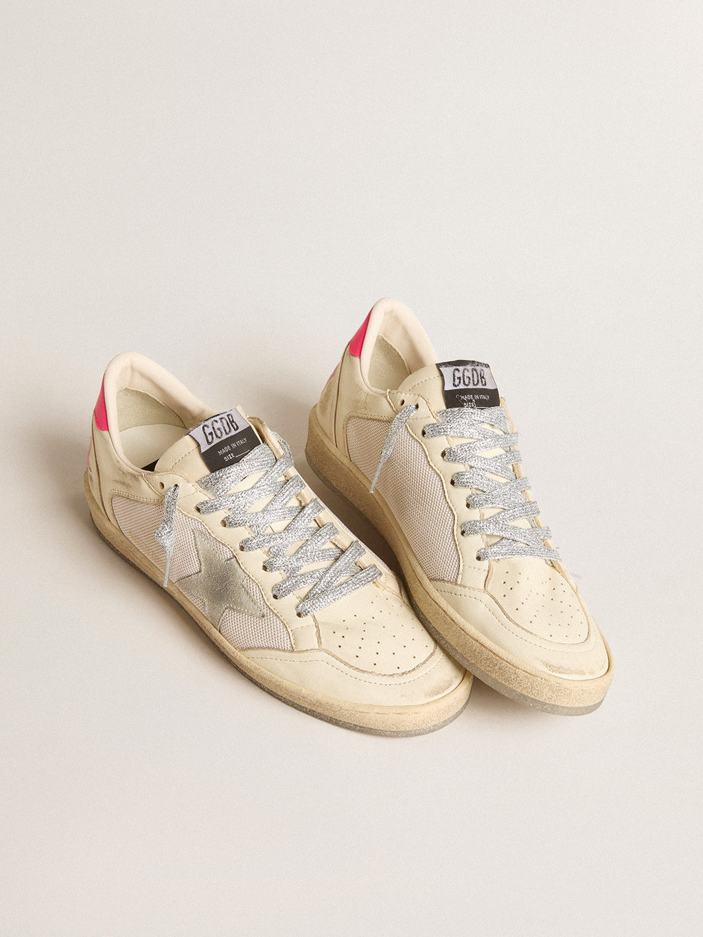 Ball Star LTD da donna in nappa e mesh con stella in suede e linguetta in pelle sul tallone