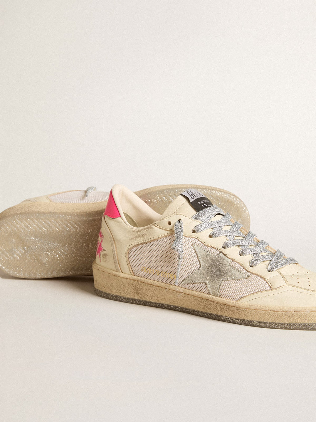 Ball Star LTD da donna in nappa e mesh con stella in suede e linguetta in pelle sul tallone